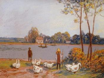阿爾弗萊德 西斯萊 By the River Loing 阿爾弗萊德 西斯萊 By the River Loing